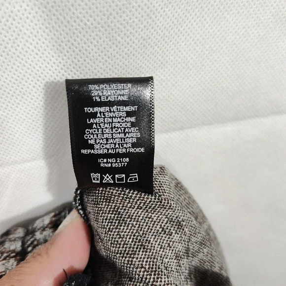 Sanctuary Pants Pull On Skinny Tapered Leg Women Size XS Black Brown Gray Plaid - Picture 10 of 10